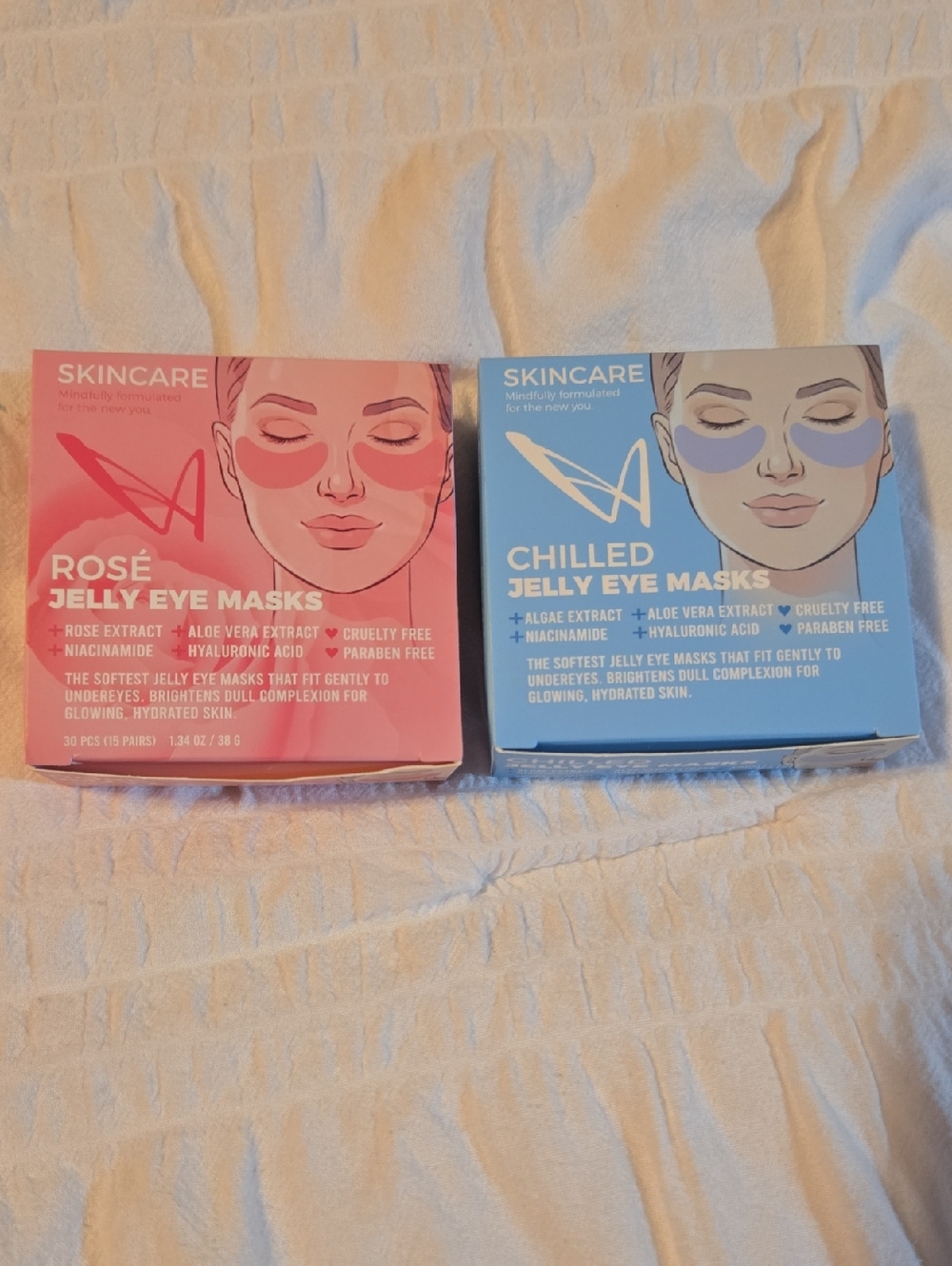 Rose Jelly Eye Masks - Pink